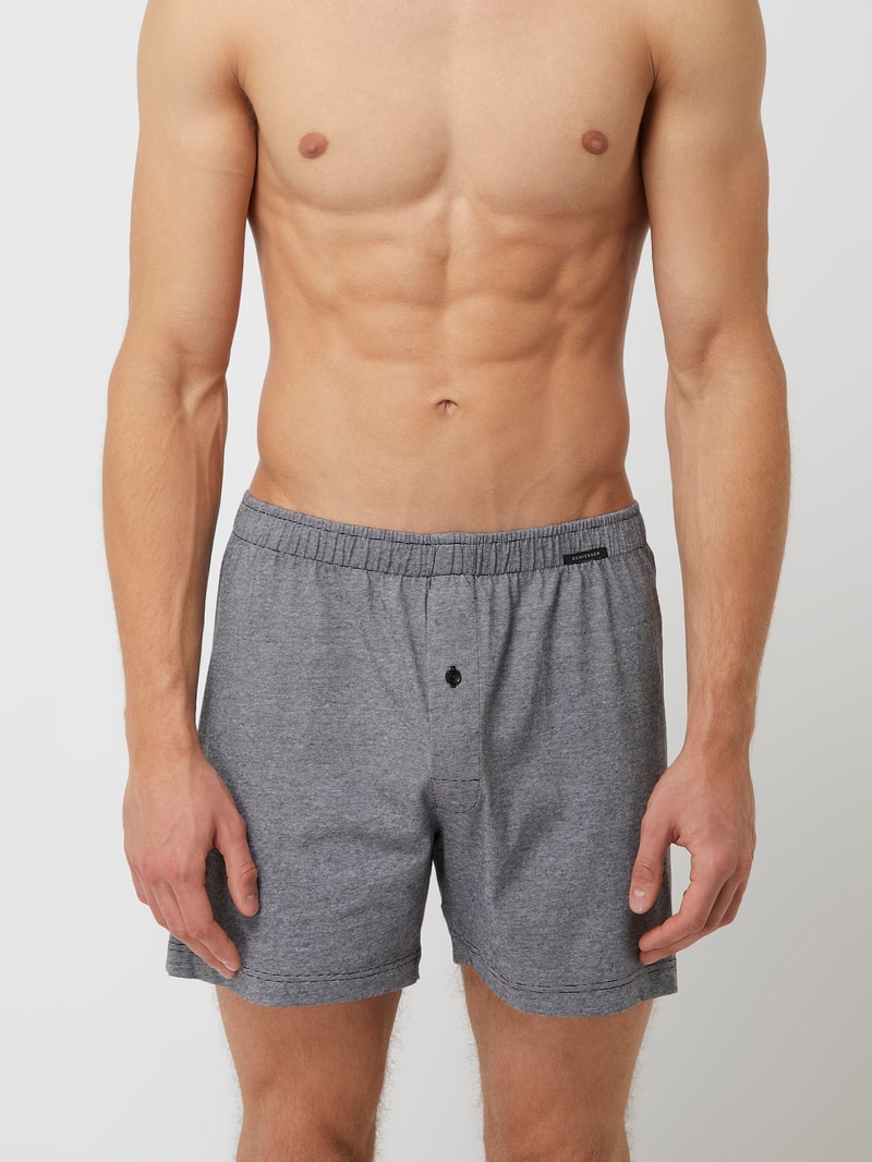 Boxershorts aus Baumwolle im 2er-Pack in schwarz