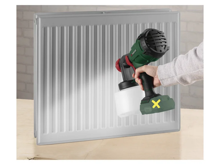 Pistola de pintura PARKSIDE® sem rosca PFSA 20-Li C3, 20 V