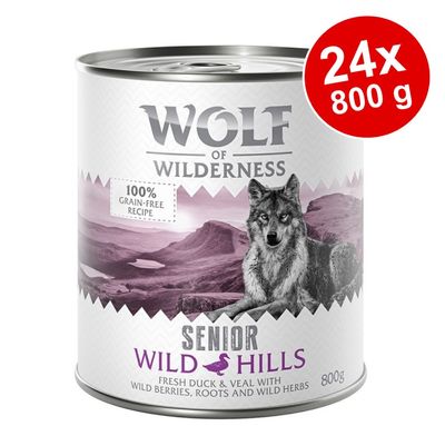 Sparpaket Wolf of Wilderness Senior 24 x 800 g