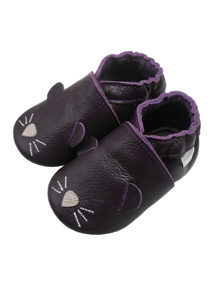 Yalion Leder-Krabbelschuhe 