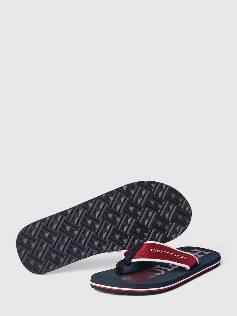 Zehentrenner mit Label-Details Modell 'CLASSIC' in royalblau