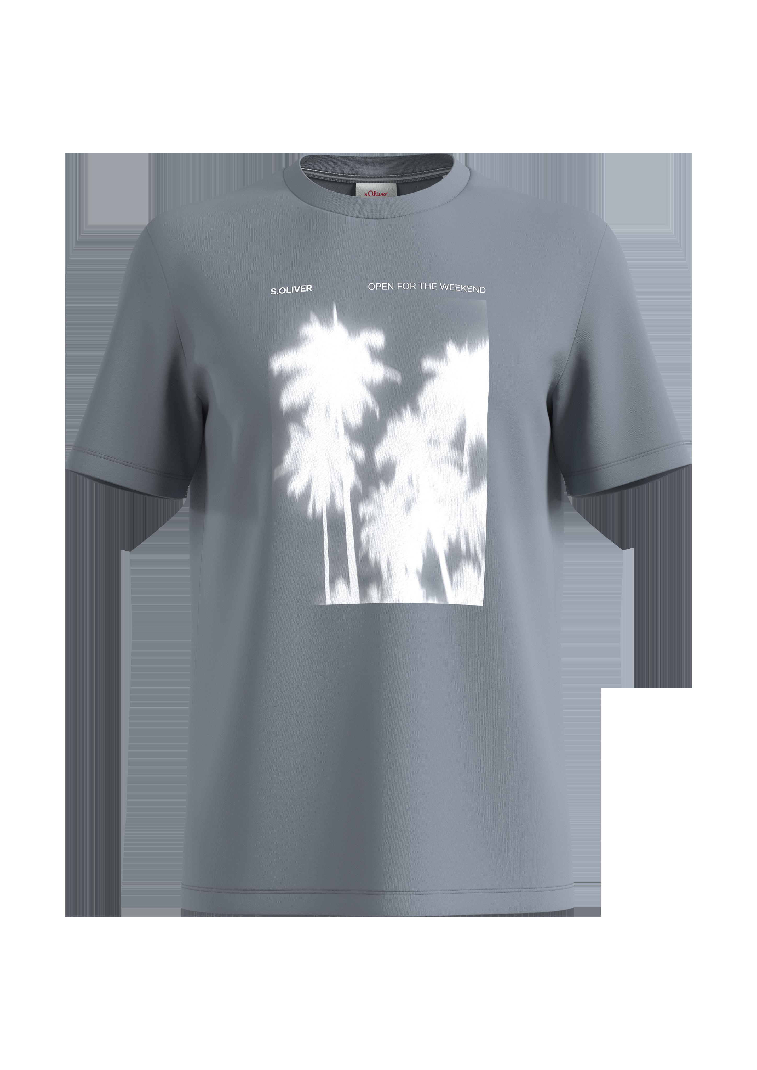 Baumwollshirt mit Frontprint  2131368-95D1