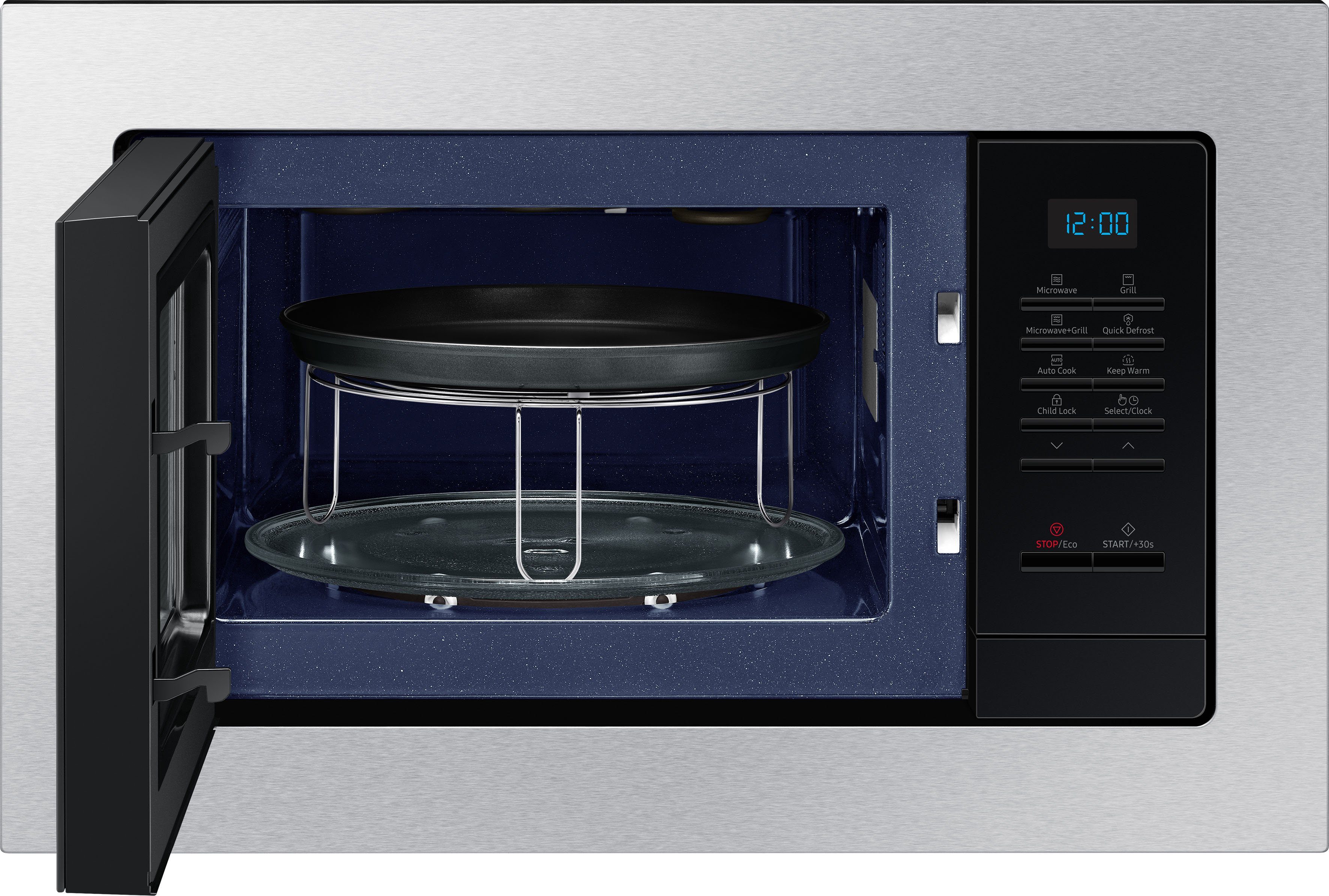 Samsung Einbau-Mikrowelle MG23A7013C, 23 l