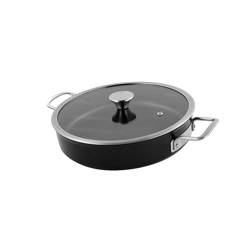 Cuisine Chef Stekegryte ø 28 cm lav m/glasslokk Chef