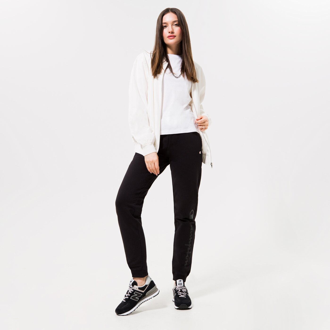 CHAMPION HOSE RIB CUFF PANTS Schwarz