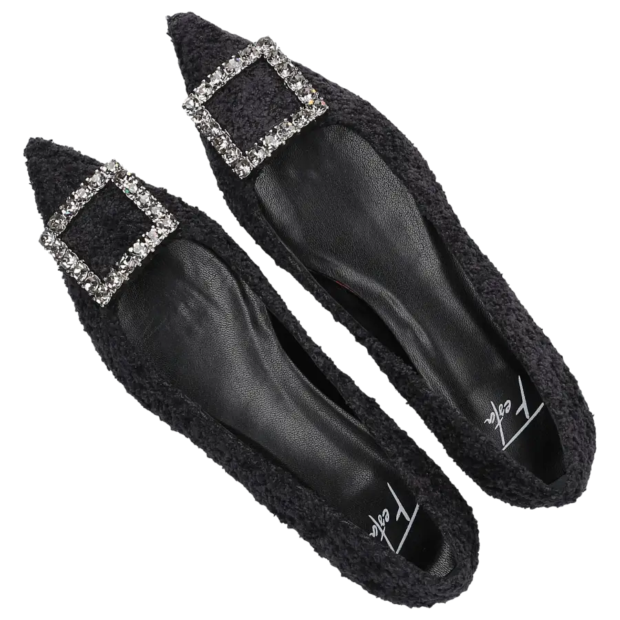 Roberto Festa - Ballerinas AMAIA Tweed - schwarz