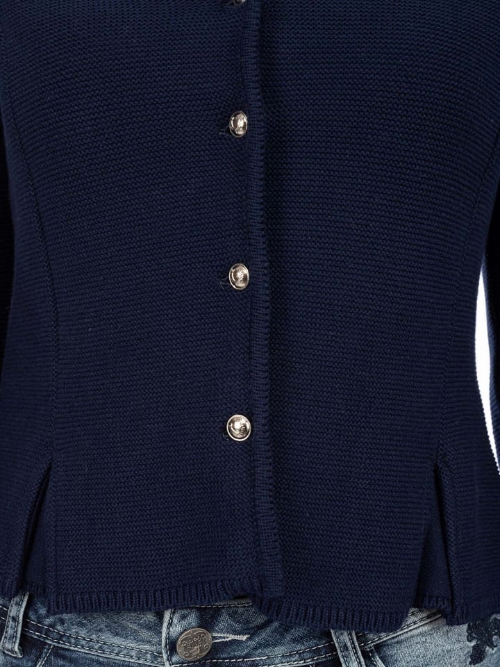 AlpSpur Strickjacke BIOSTYLE2 in dunkelblau günstig kaufen