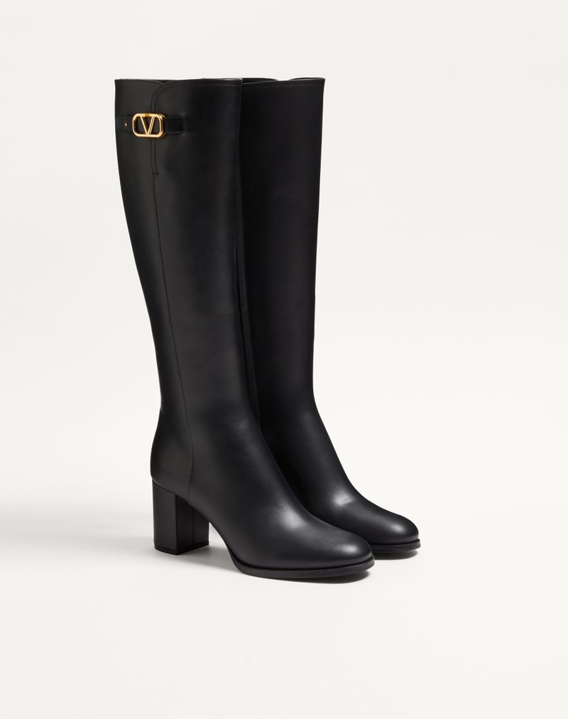 Bota exclusiva VLogo em couro de bezerro 70mm