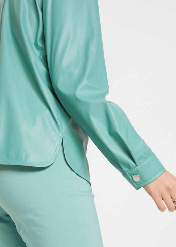 Lederimitat Blusenjacke