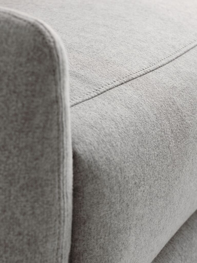 Sofa VONSILD Recliner VONSILD 3-osobowa elektryczna, jasnoszara, tkanina