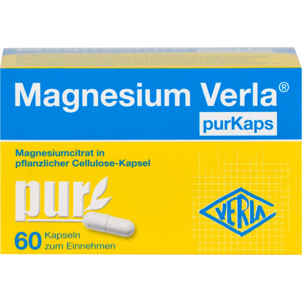 MAGNESIUM VERLA purKaps vegane Kapseln z.Einnehmen