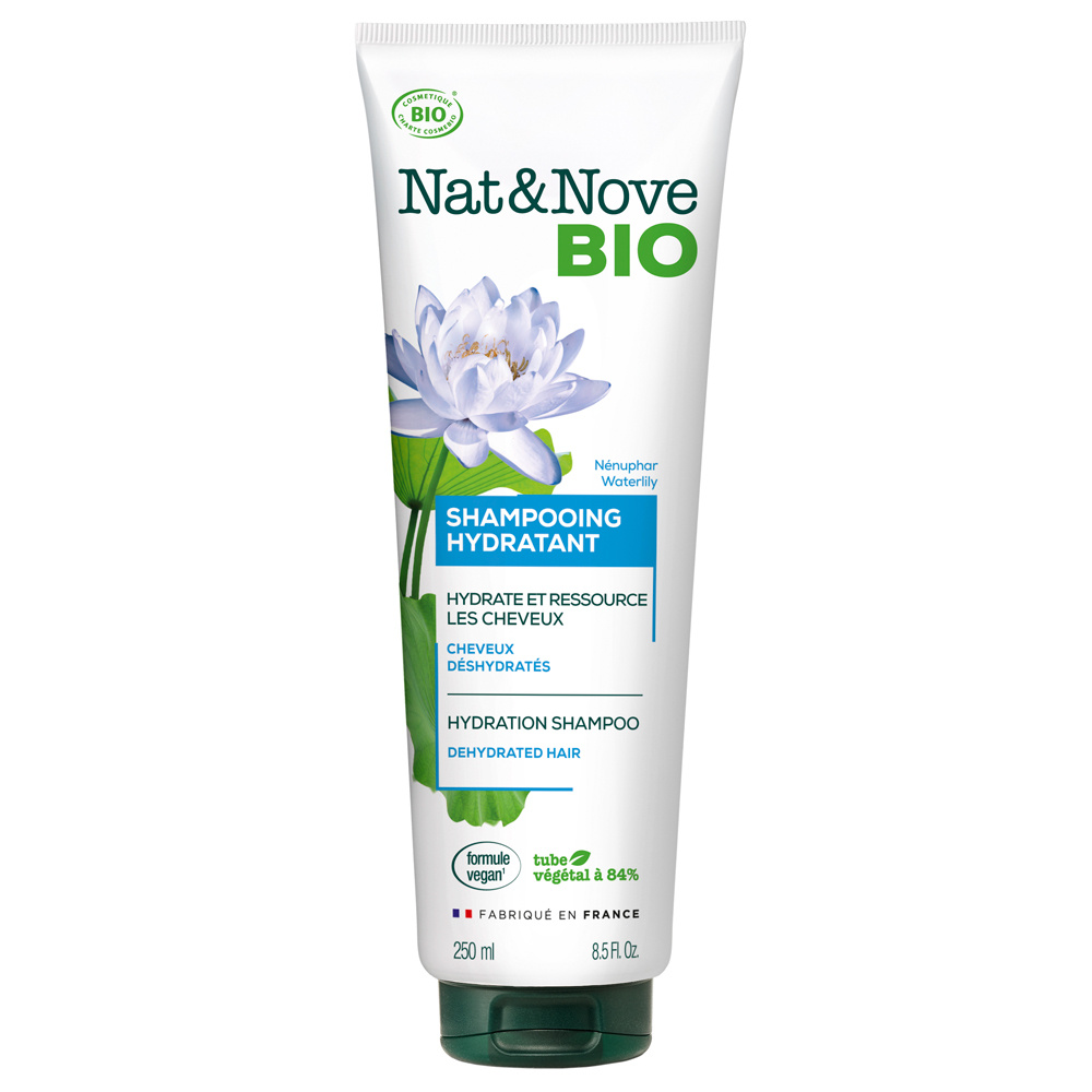 Nat & Nove Bio Shampooing Hydratant certifié bio Cheveux déshydratés