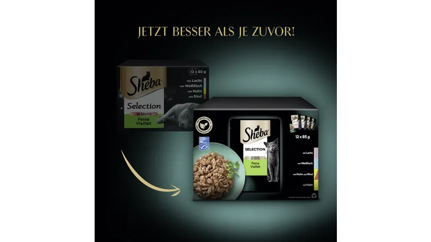 SHEBA® Selection in Sauce Feine Vielfalt Portionsbeutel 1020 g