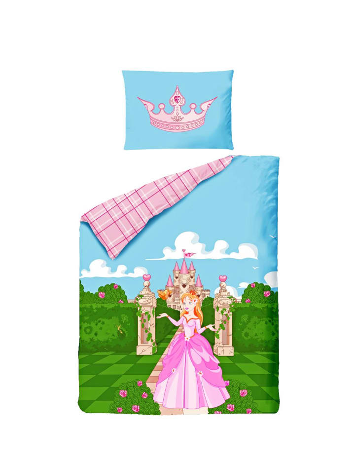 JACK 2 tlg. Renforcé Bettwäsche 100x135cm Prinzessin in Rosa günstig kaufen 100x135 cm