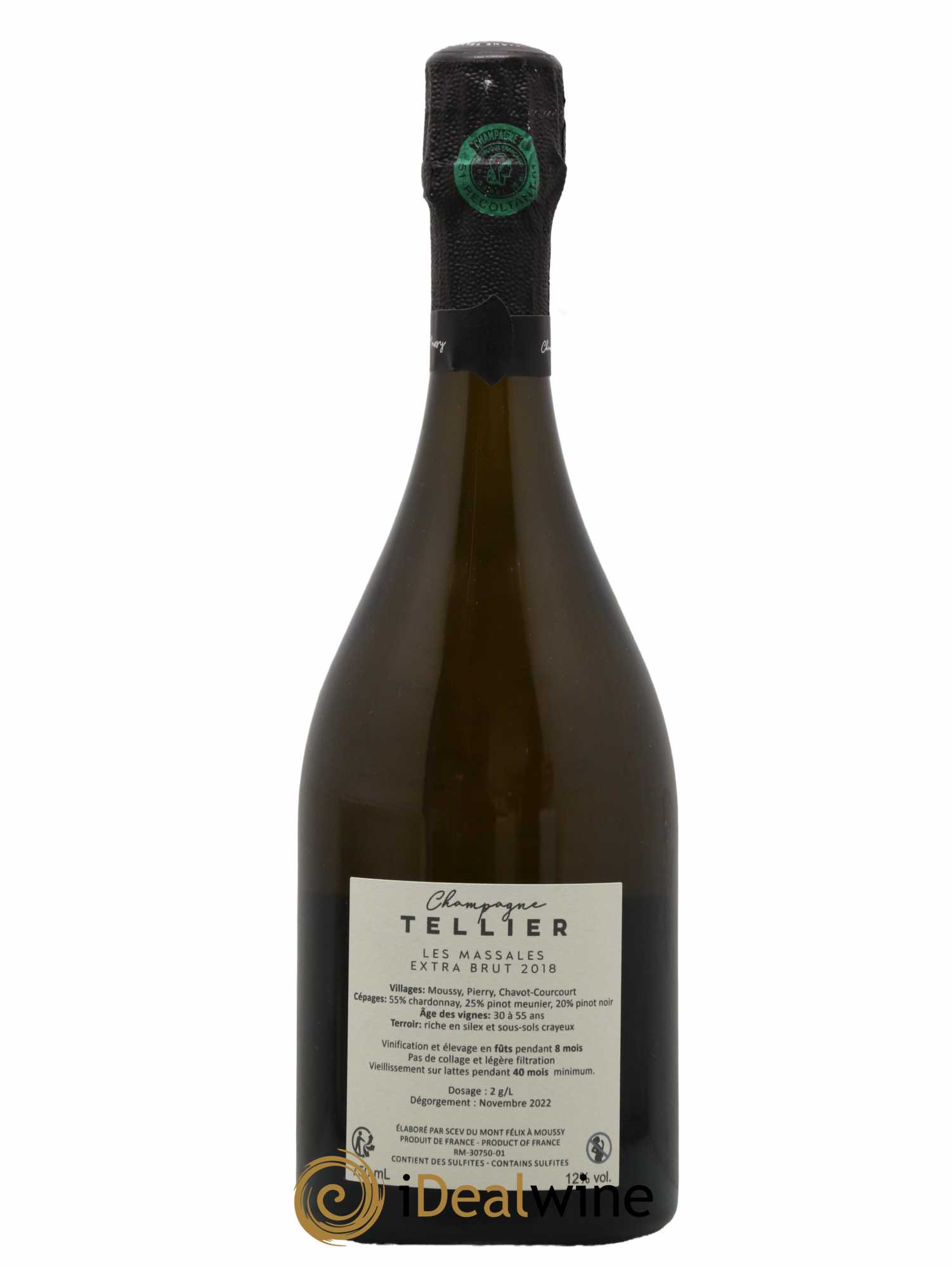 Les Massales Extra Brut Tellier  2018 - Lot de 1 Bouteille