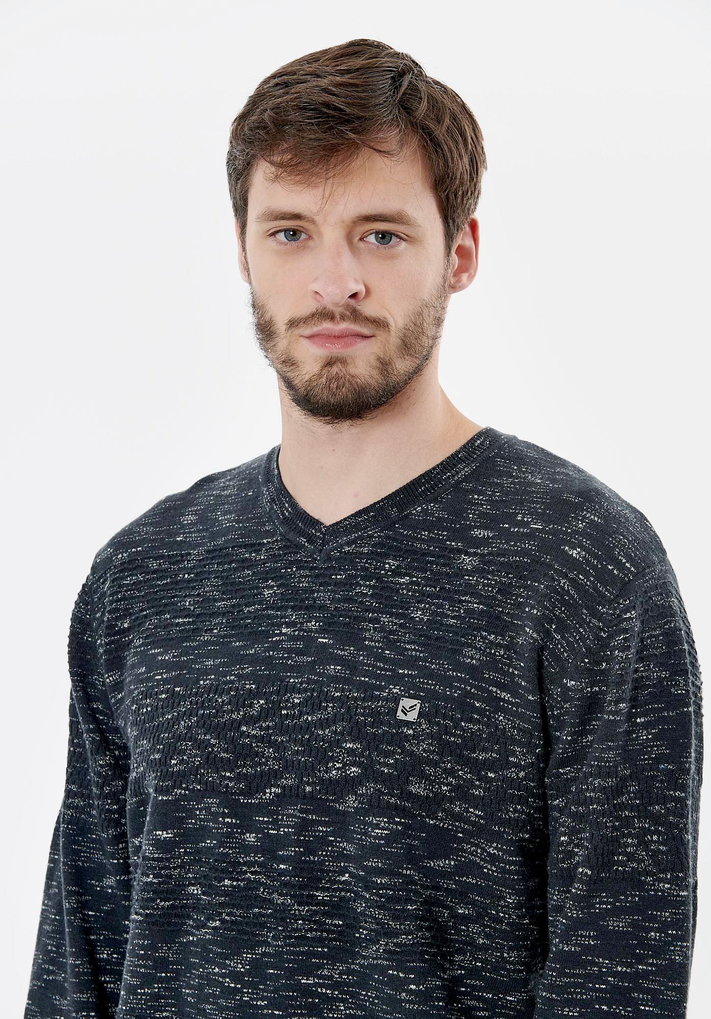 VIRGO  Pull bleu marine homme