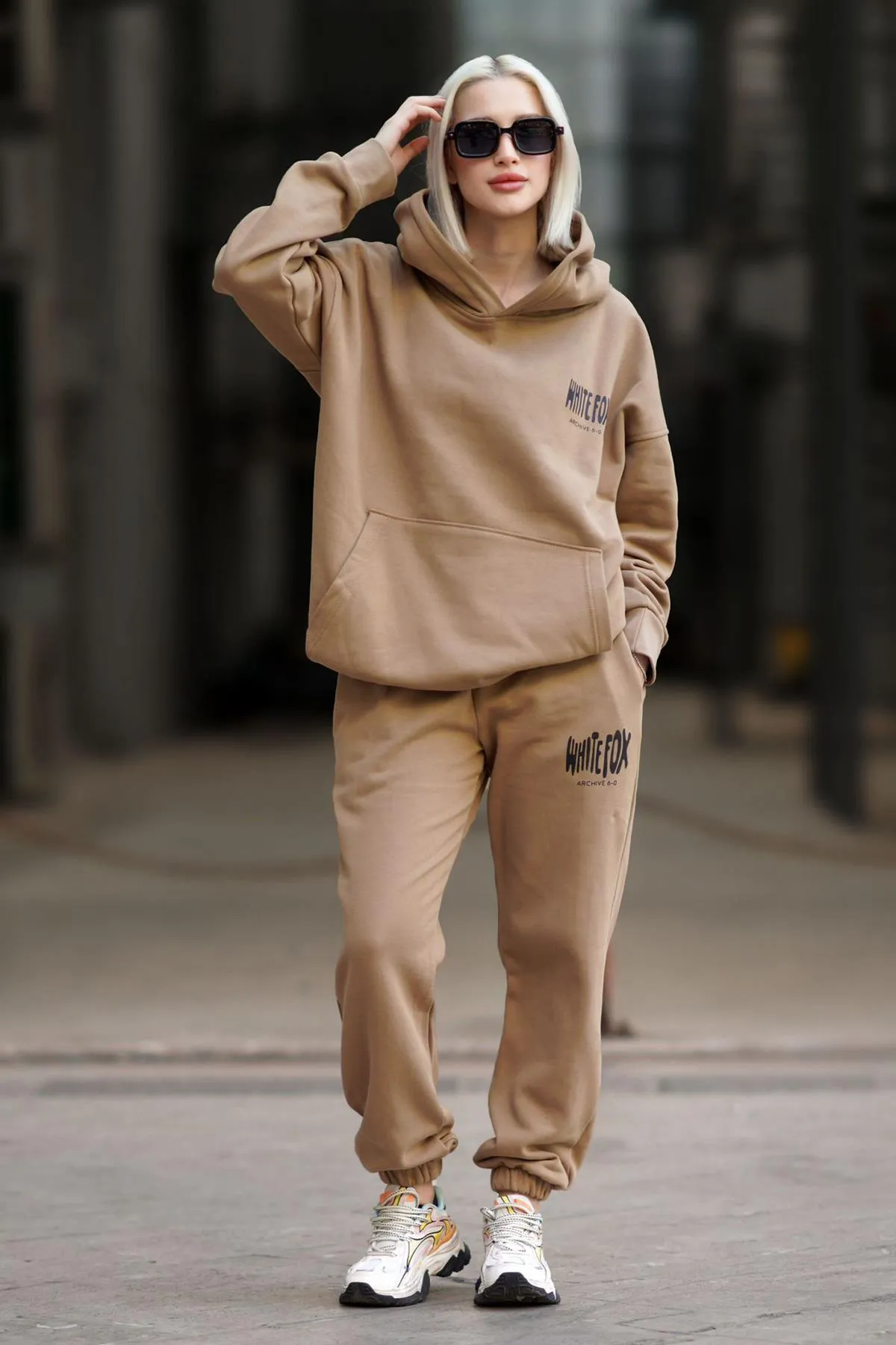 Madmext  Nerz-Kapuzen-Trainingsanzug-Set für Damen MG1917