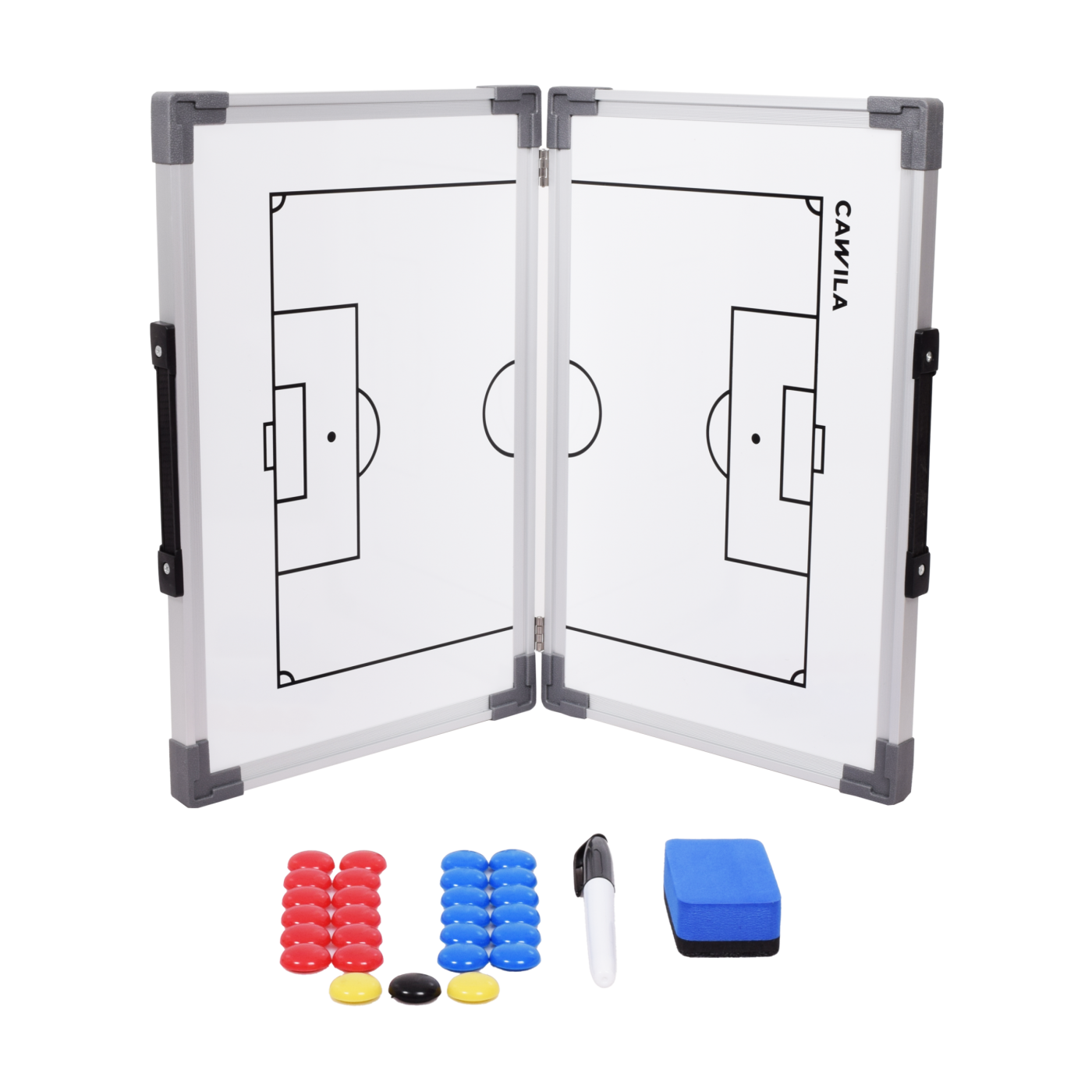 Cawila Taktiktafel Fussball klappbar | 45 x 60cmWeiss