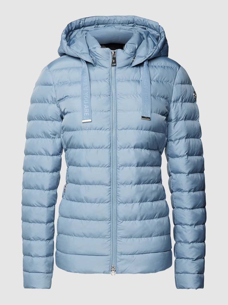 Steppjacke mit Zweiwege-Reißverschluss in bleu