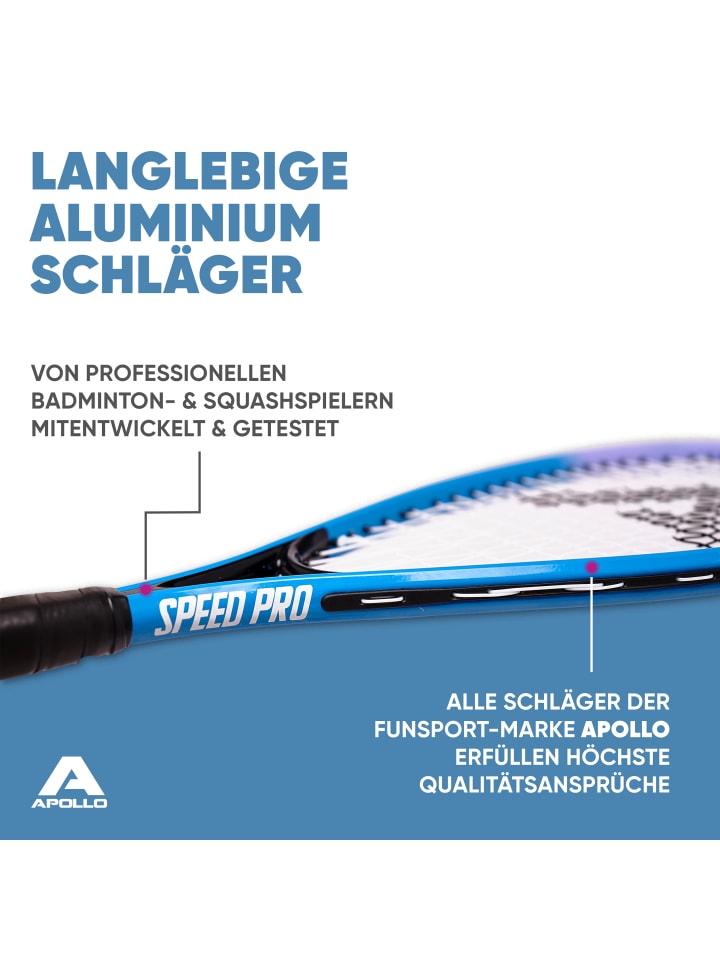 Apollo Badminton Schläger Set Kinder 