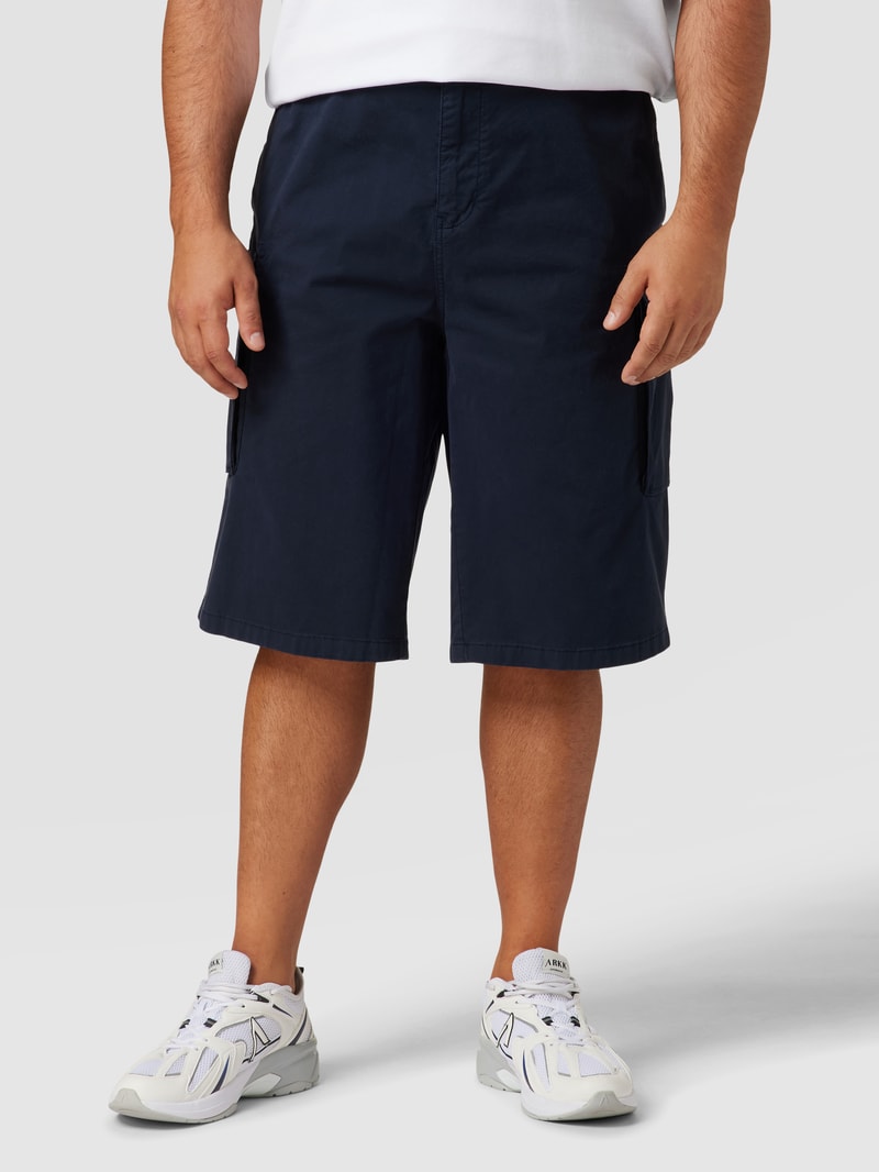 PLUS SIZE Cargoshorts mit Pattentaschen in marineblau