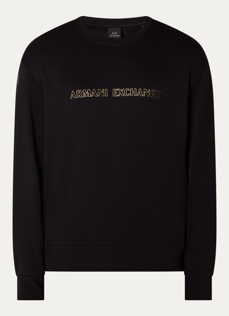 Armani Exchange Sweater with flock logo print