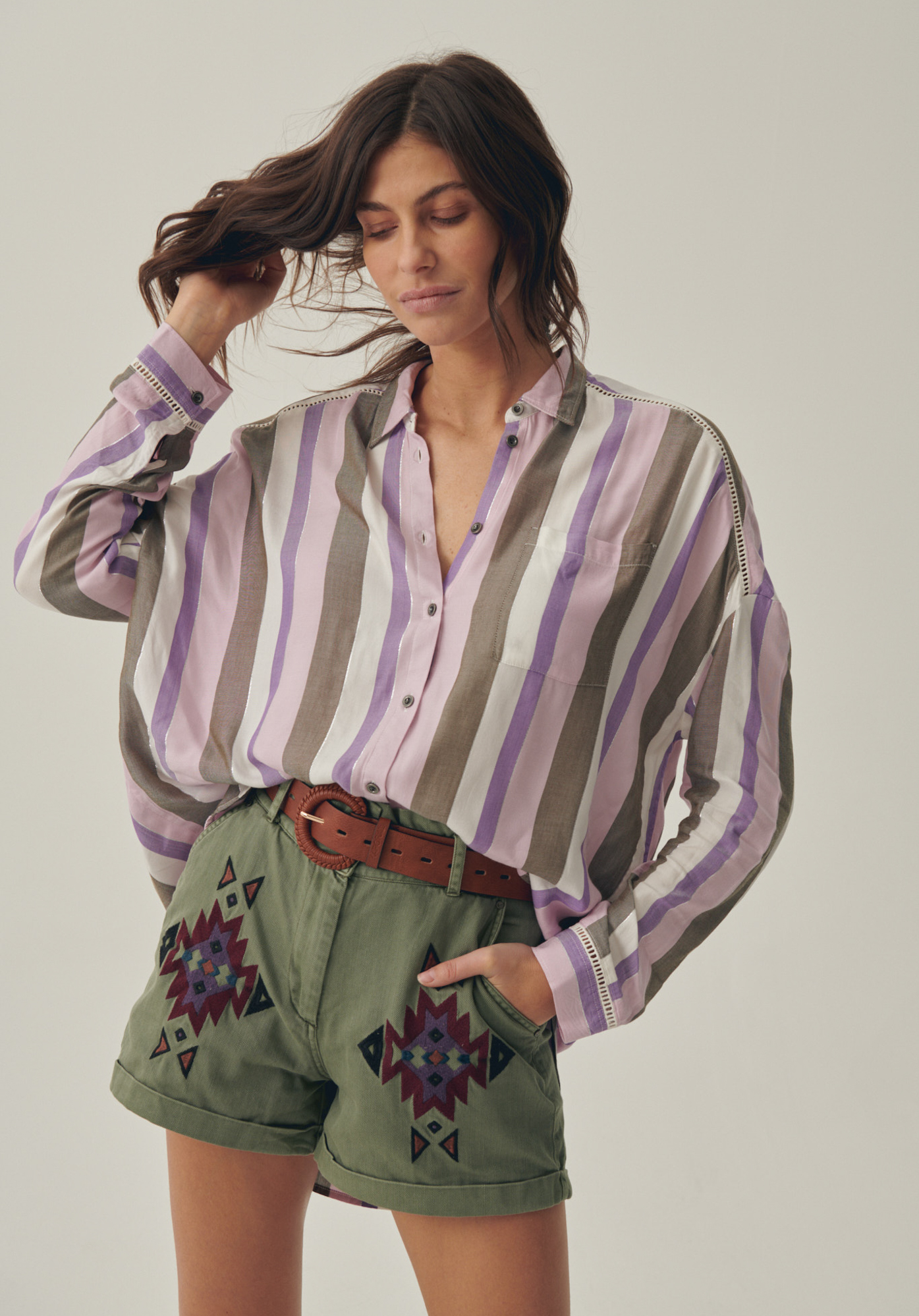 BREND  Chemise à rayures femme