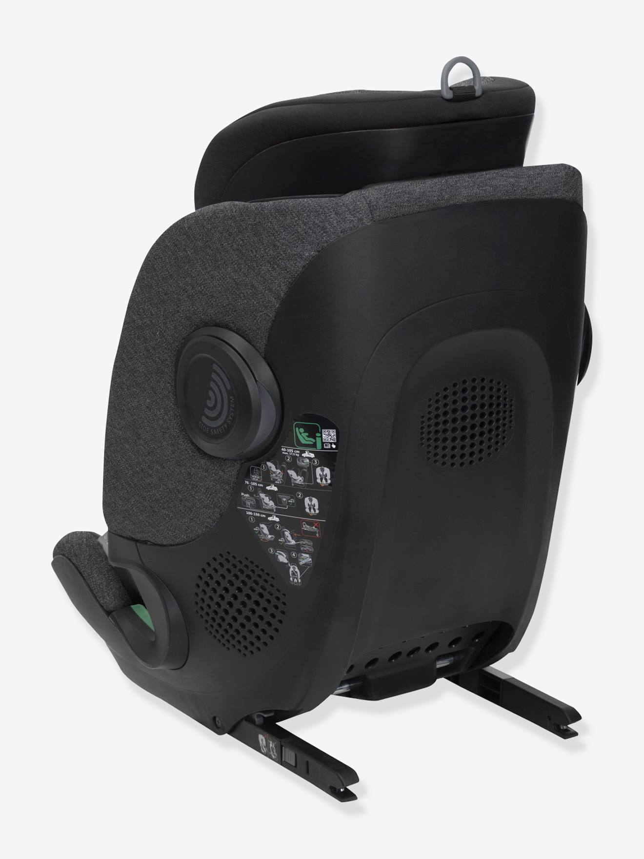 Chicco Kindersitz mit Basis Bi-Seat Air 360 i-Size CHICCO, 40-150 cm, Gr. 0+/1/2/3 - schwarz