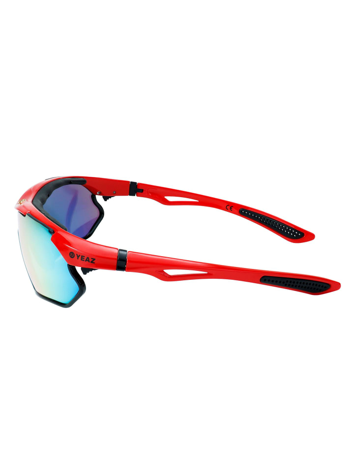 YEAZ SUNRAY Sport-Sonnenbrille rot/schwarz/rot in rot günstig kaufen onesize