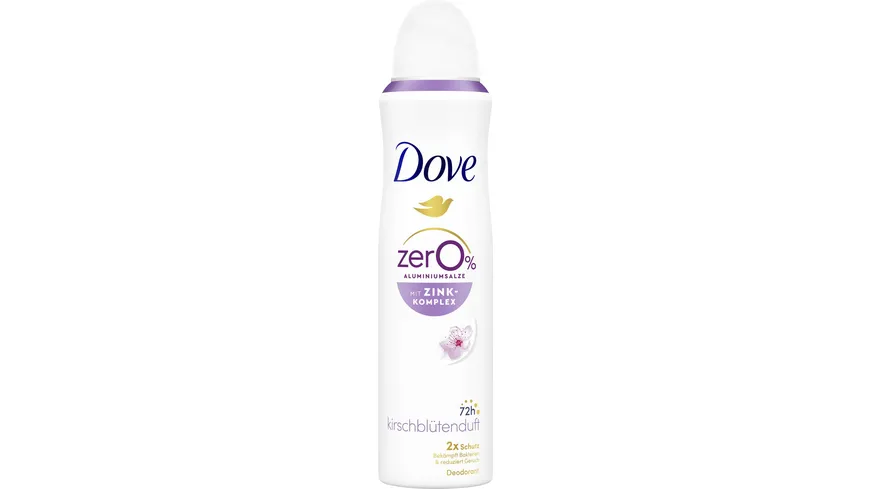 Dove Deodorant-Spray mit Zink-Komplex Kirschblütenduft  0% Aluminiumsalze 150 ml