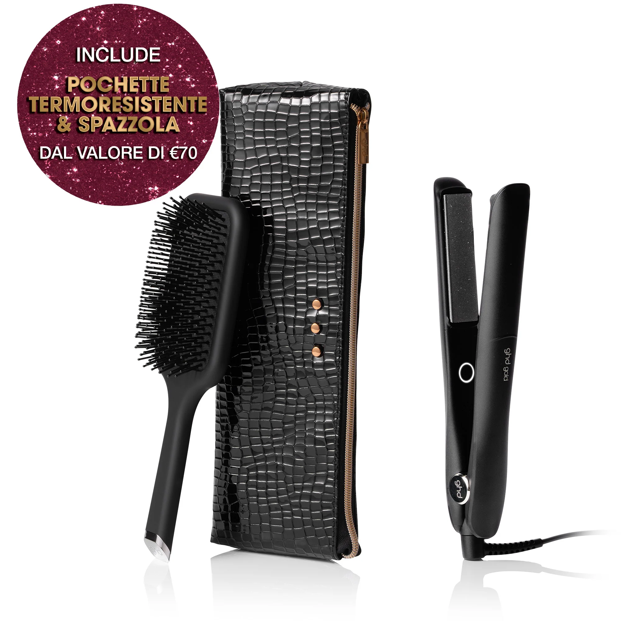 ghd gold® Styler poklon set - Profesionalni pegla za kosu + četka - Poklon setovi za kosu, Pegla za kosu, Četke