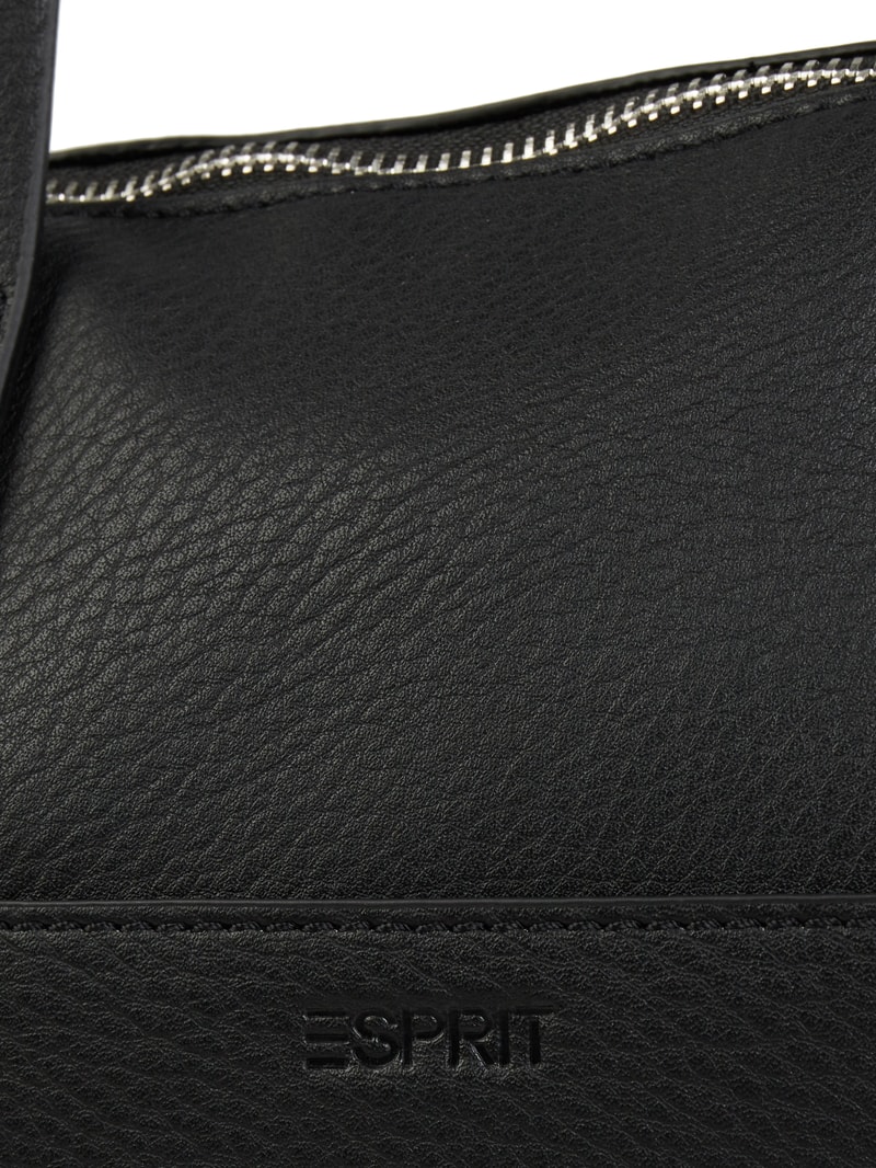 Shopper in Leder-Optik in schwarz