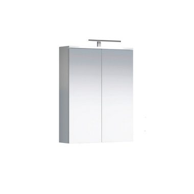 welltime Spiegelschrank Prag (1-St) Badmöbel mit zwei Spiegelglastüren, Breite 60cm