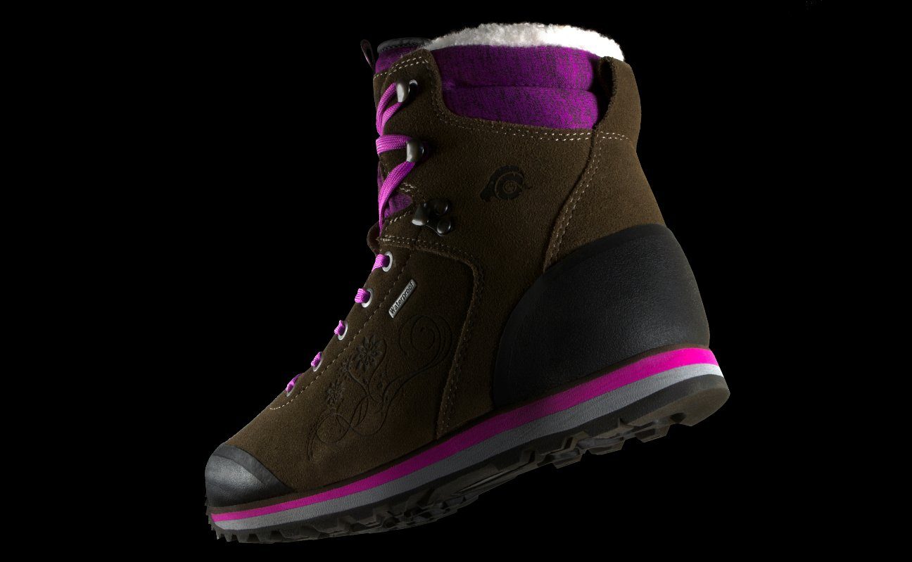 GUGGEN Mountain Damen Winterstiefel Wanderstiefel Wanderschuhe Fellstiefel HPM59 Stiefel Fell warm Schneestiefel Damenwinterstiefel Bergstiefel, Lammfell