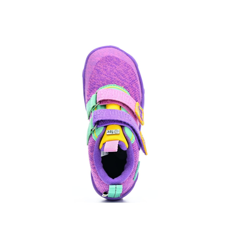 Affenzahn Lowboot Knit Happy Creative Tucan lila Barfußschuhe