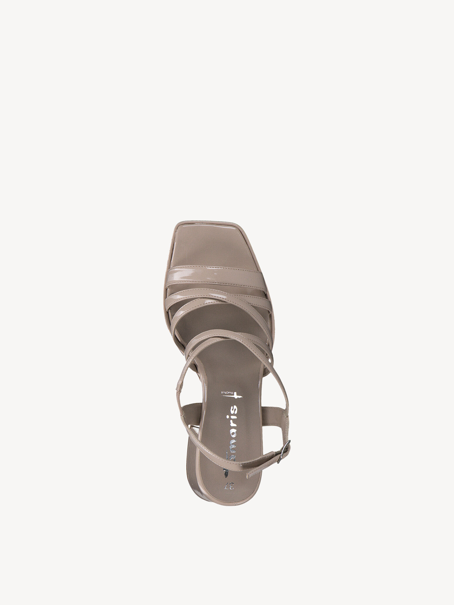 Sandale à talon - beige