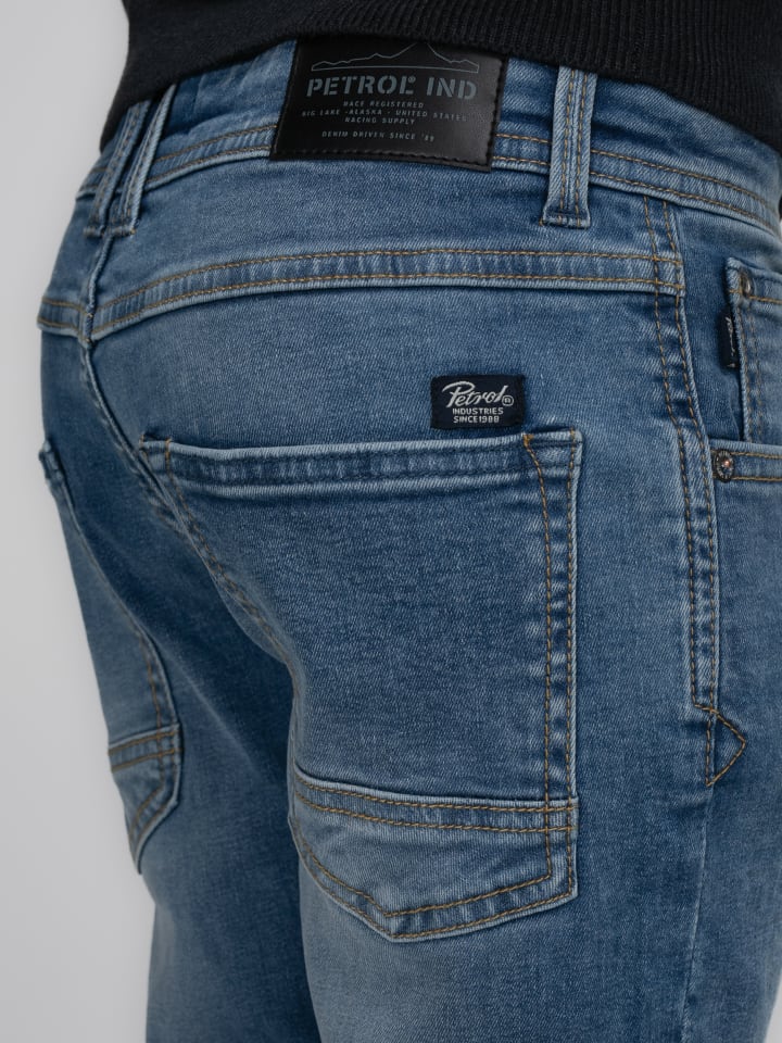 Petrol Industries Tapered Fit Jeans Turner Sequim in Blau günstig kaufen