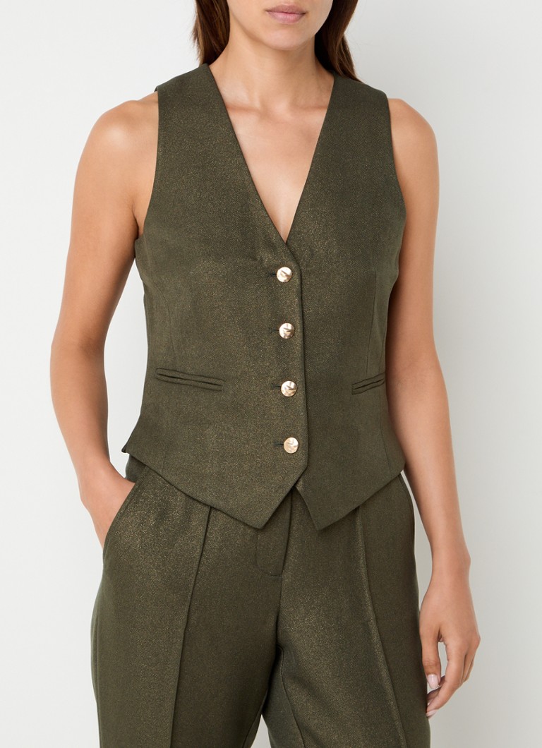 Gilet Claudia Sträter avec poches passepoilées et lurex