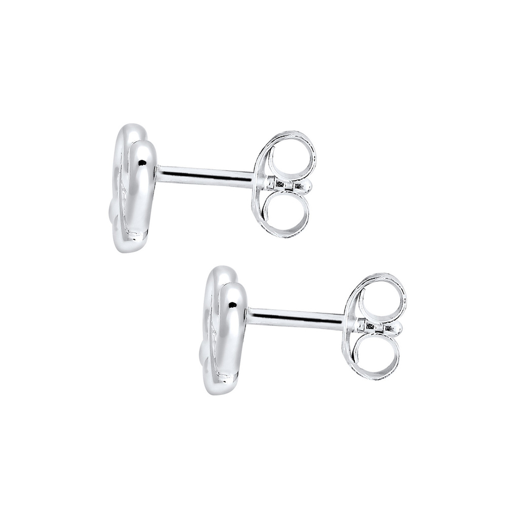Elli Elli Boucles d'Oreilles Brezel Herz Liebe Silber Boucles d'oreilles