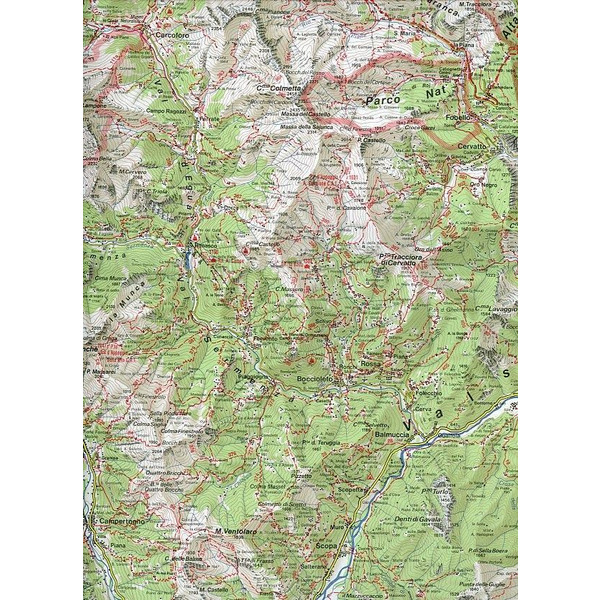 IGC Italien 1 : 50 000 Wanderkarte 10 Monte Rosa - Wanderkarte