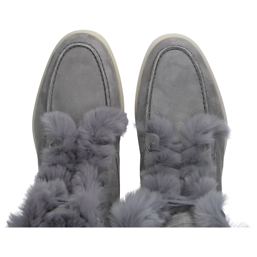 Santoni - Stiefeletten 59753 Nubukleder - grau