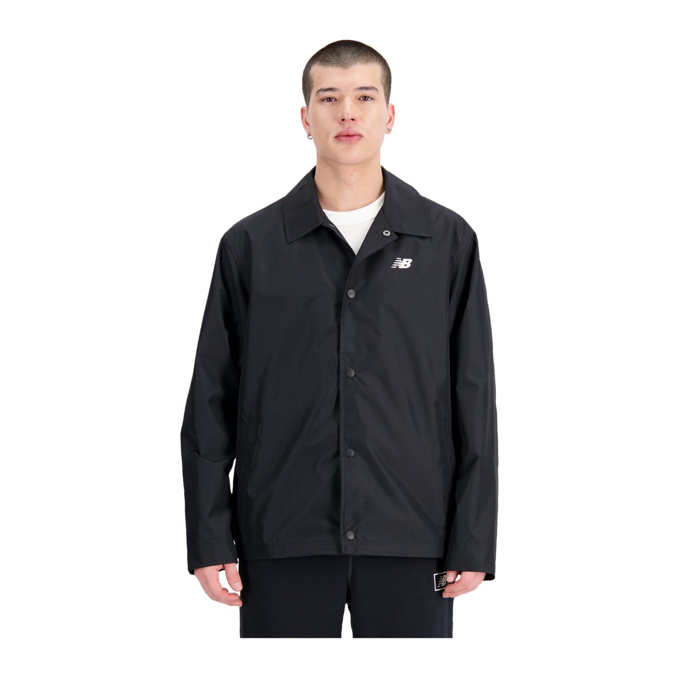 New Balance Essentials Coaches Jacke Schwarz F515