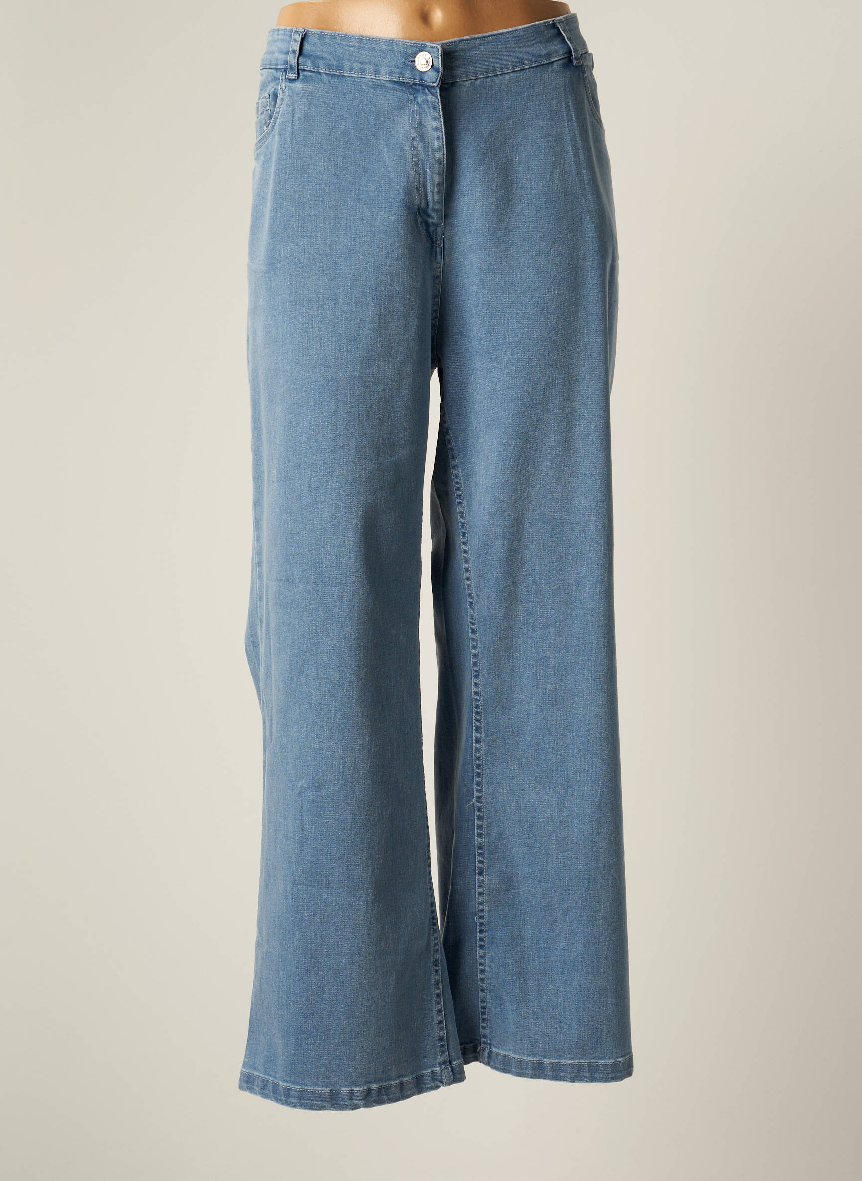 Agathe   Louise Jeans Coupe Large Femme couleur bleu
