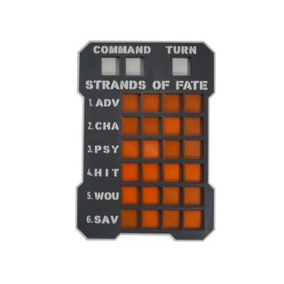 Sci-Fi Strands of Fate Pro Dashboard (Neon-Orange)