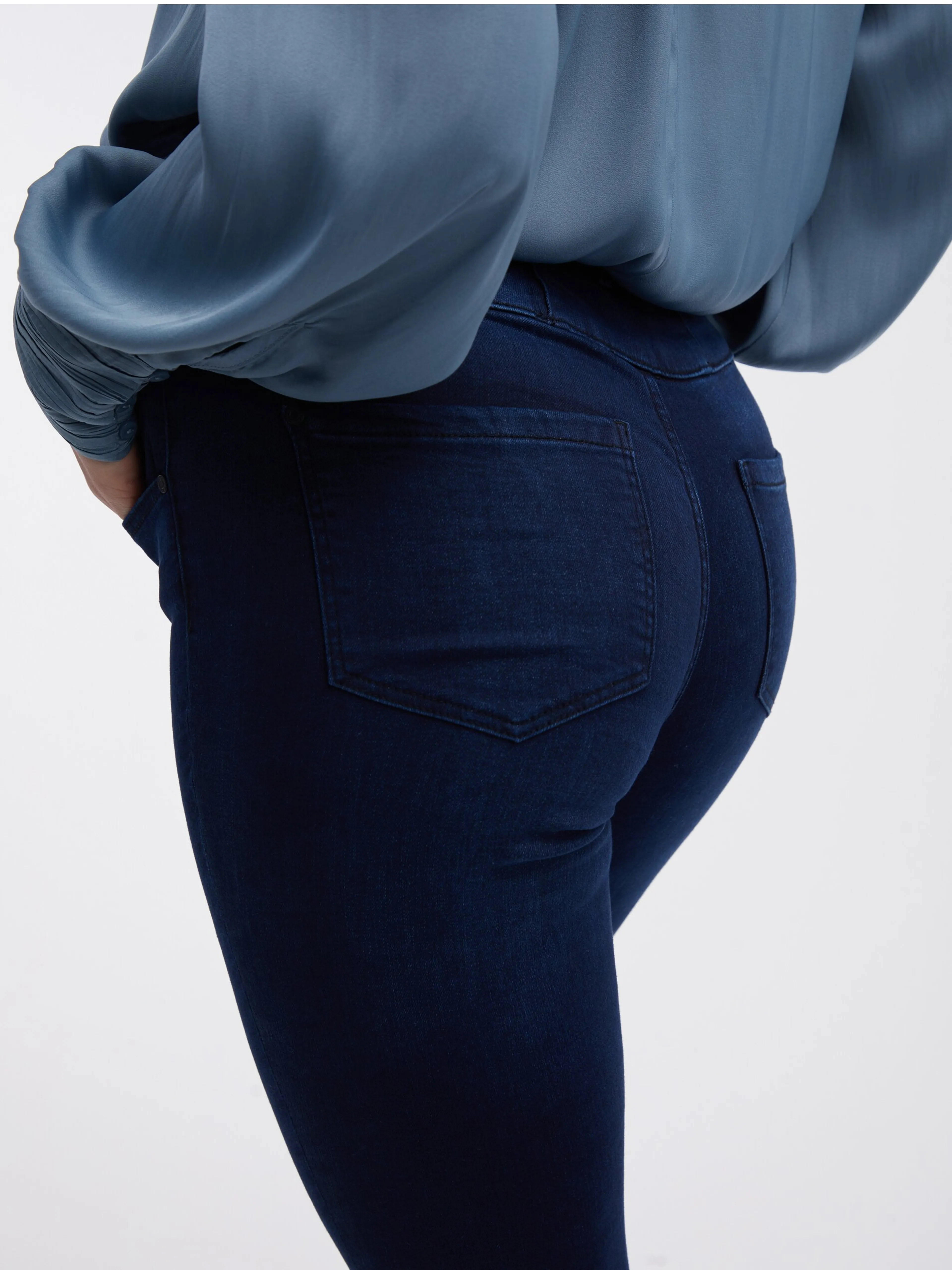 Dunkelblaue Damen Skinny Fit Jeans ORSAY