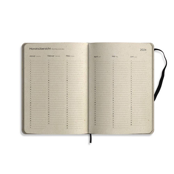 MATABOOKS - KALENDER SAMAYA 2024 FARBE: PURPLE (DE/EN) - Kalender
