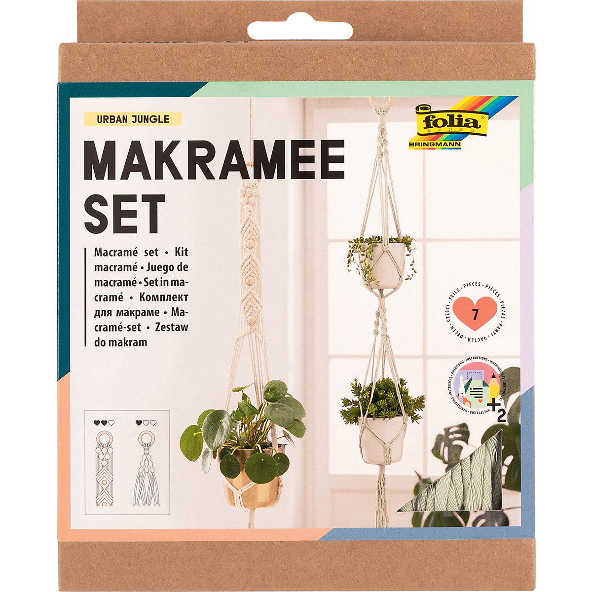 Makramee-Set URBAN JUNGLE 7-teilig