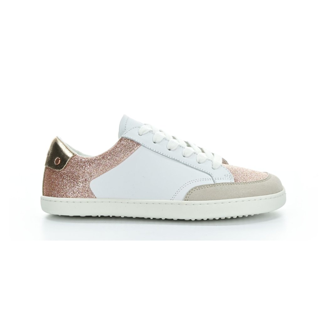 Shapen Charm Rose Gold Leather Barfuß-Halbschuhe