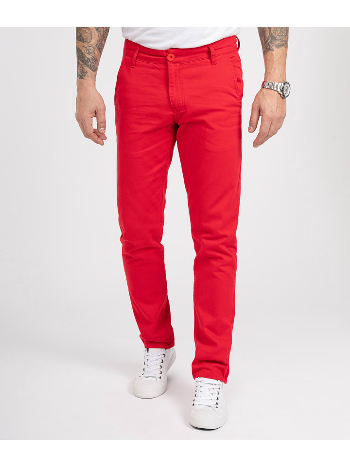 Rock Creek Chino in Rot günstig kaufen
