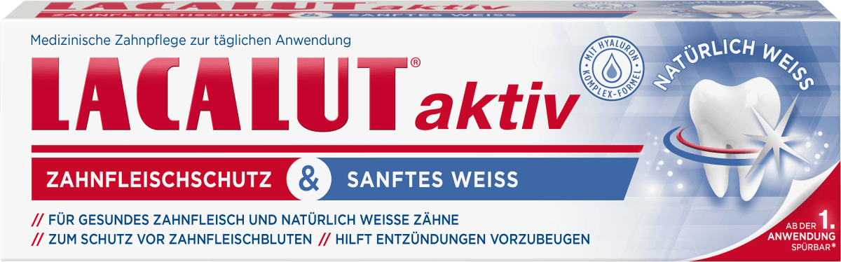 Zahnpasta aktiv Zahnfleischschutz & Sanftes Weiss, 75 ml